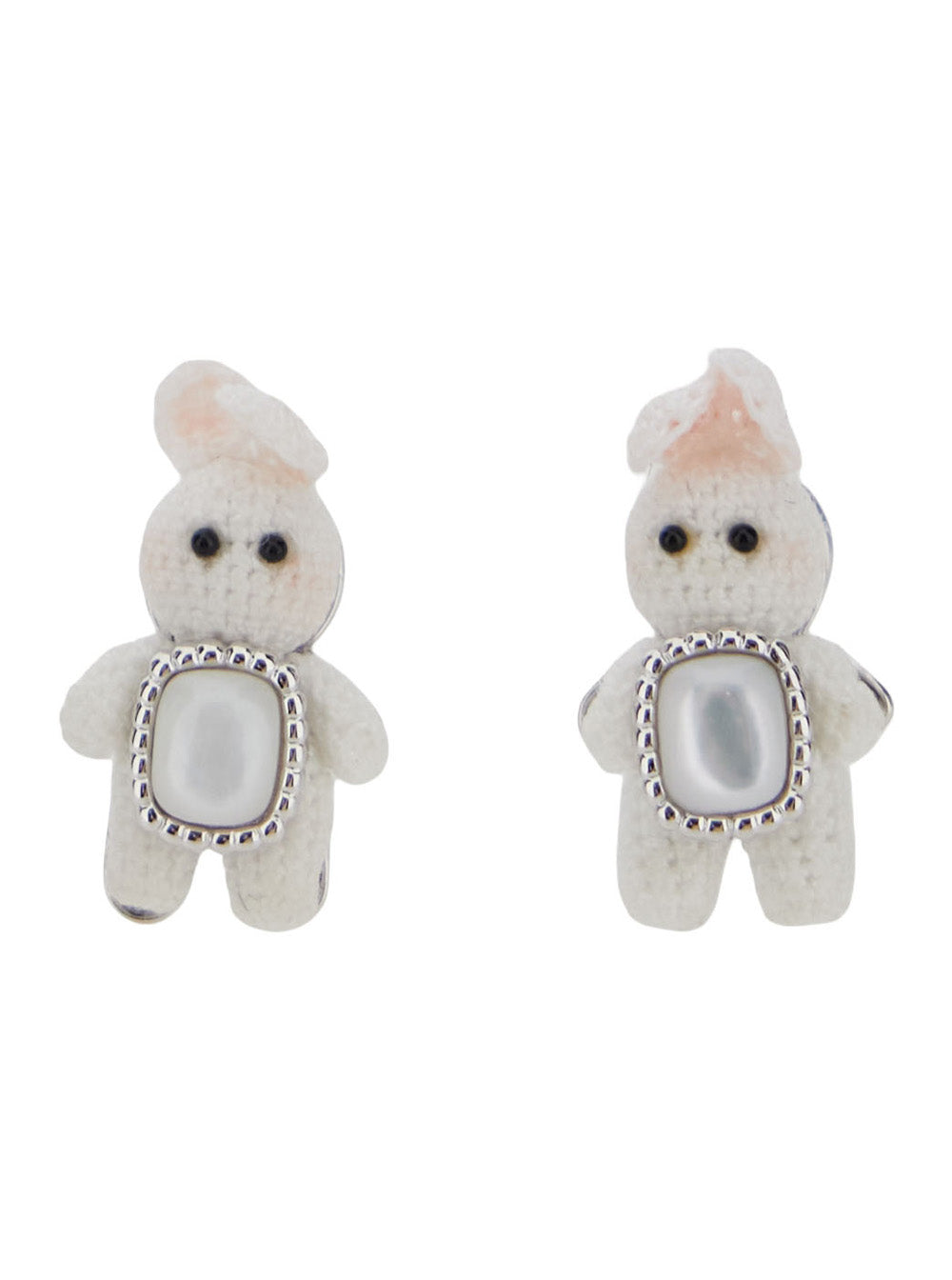 Yvmin Earrings — White by Yvmin