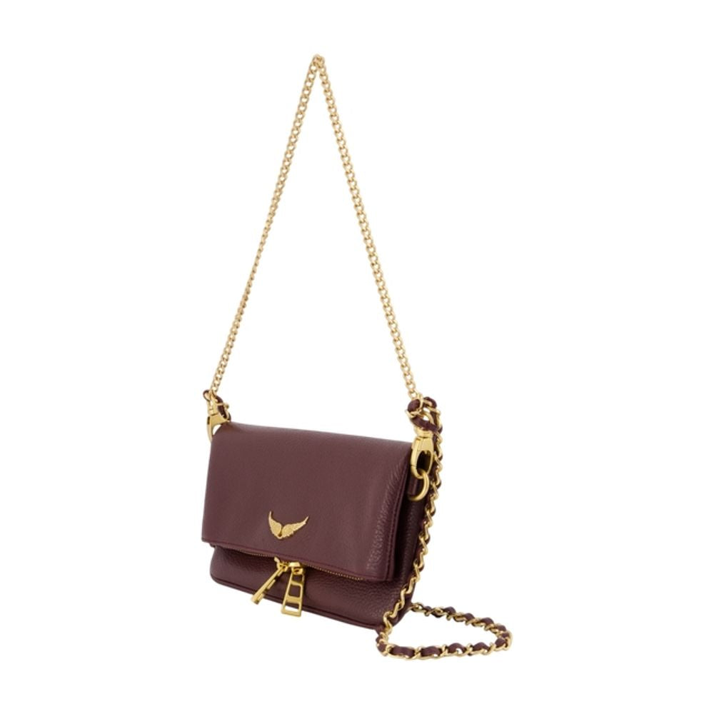 Zadig & Voltaire Rock Nano Crossbody Bag — Burgundy, view 2