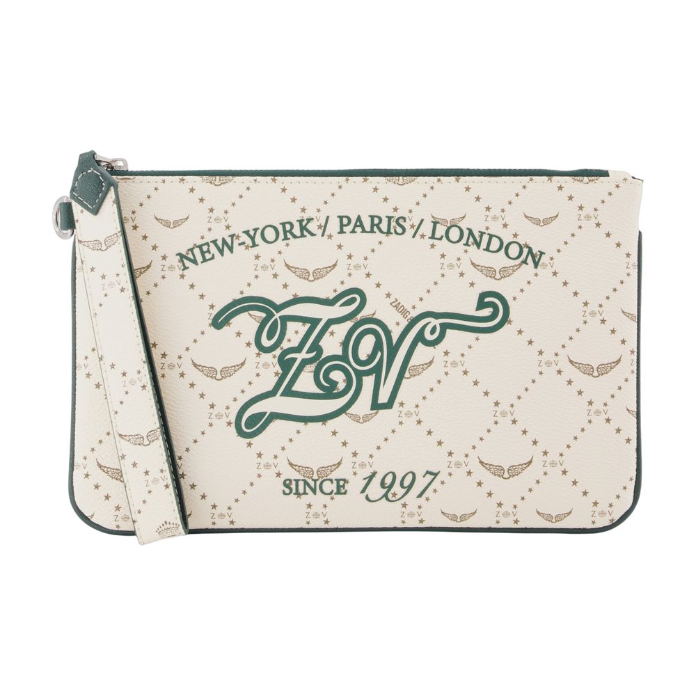 Zadig & Voltaire Z Monogram Pouch — White by Zadig & Voltaire
