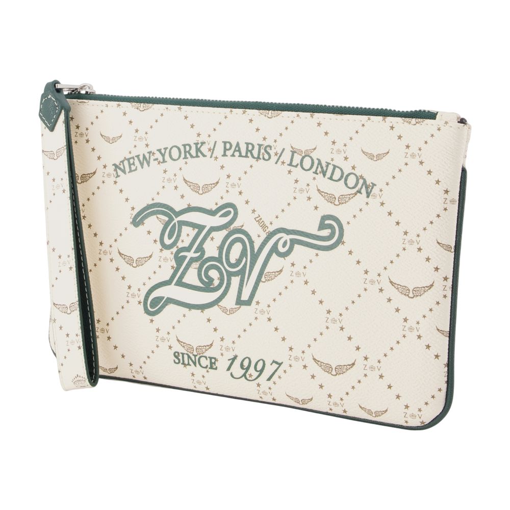Zadig & Voltaire Z Monogram Pouch — White, view 2