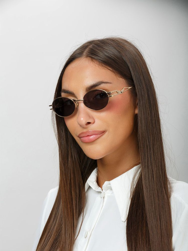 Zadig & Voltaire SZV464S Round-frame Metal Sunglasses — Rose gold by Zadig & Voltaire