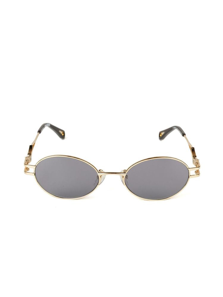 Zadig & Voltaire SZV464S Round-frame Metal Sunglasses — Rose gold, view 2