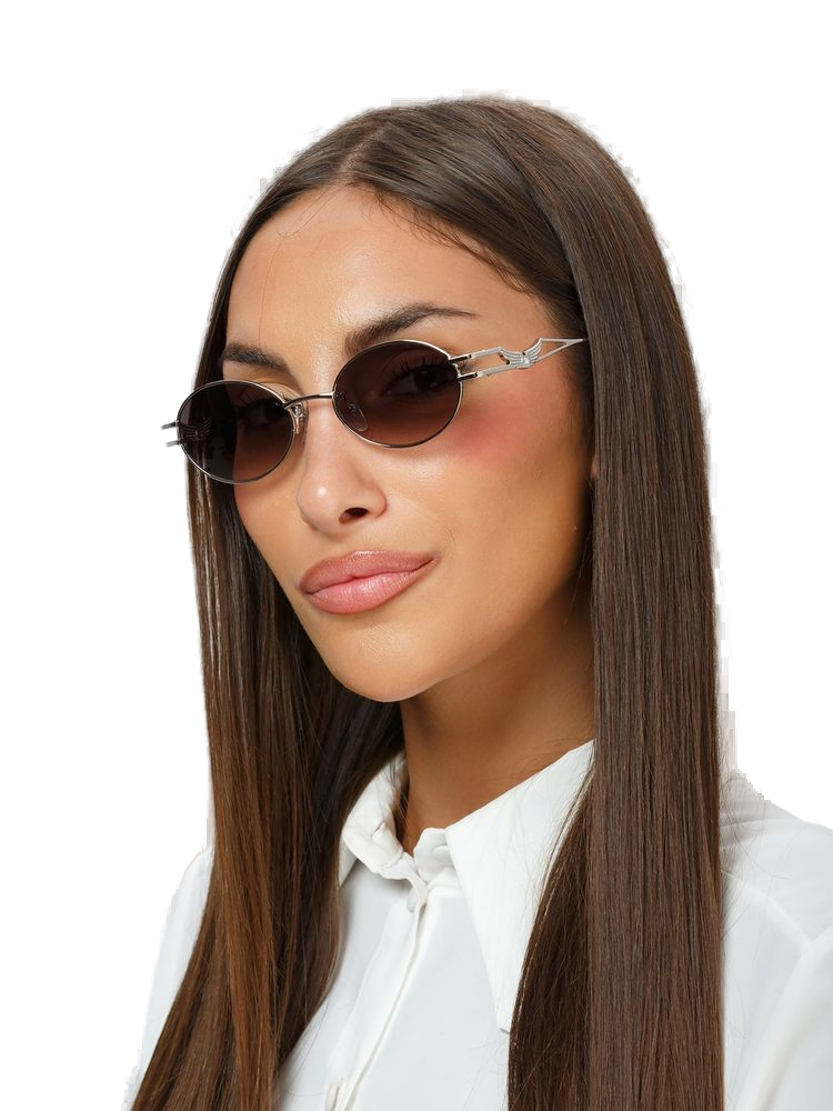 Zadig & Voltaire SZV464S Polished Palladium Metal Sunglasses — Silver, view 2