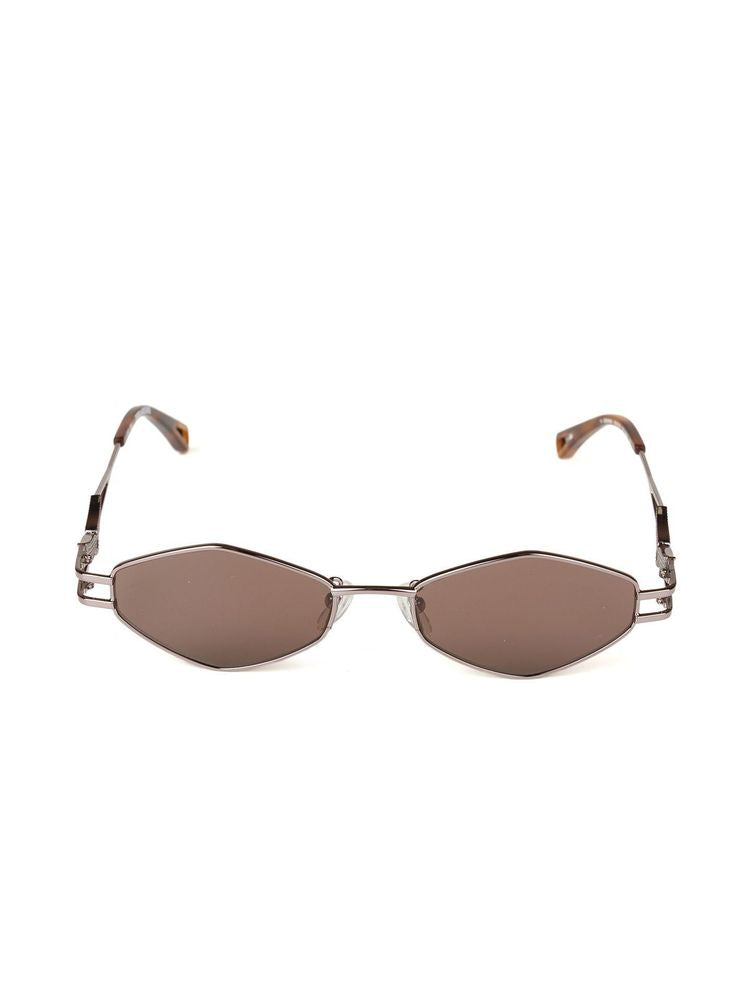Zadig & Voltaire SZV465S Metal Aviator Sunglasses — Silver, view 4