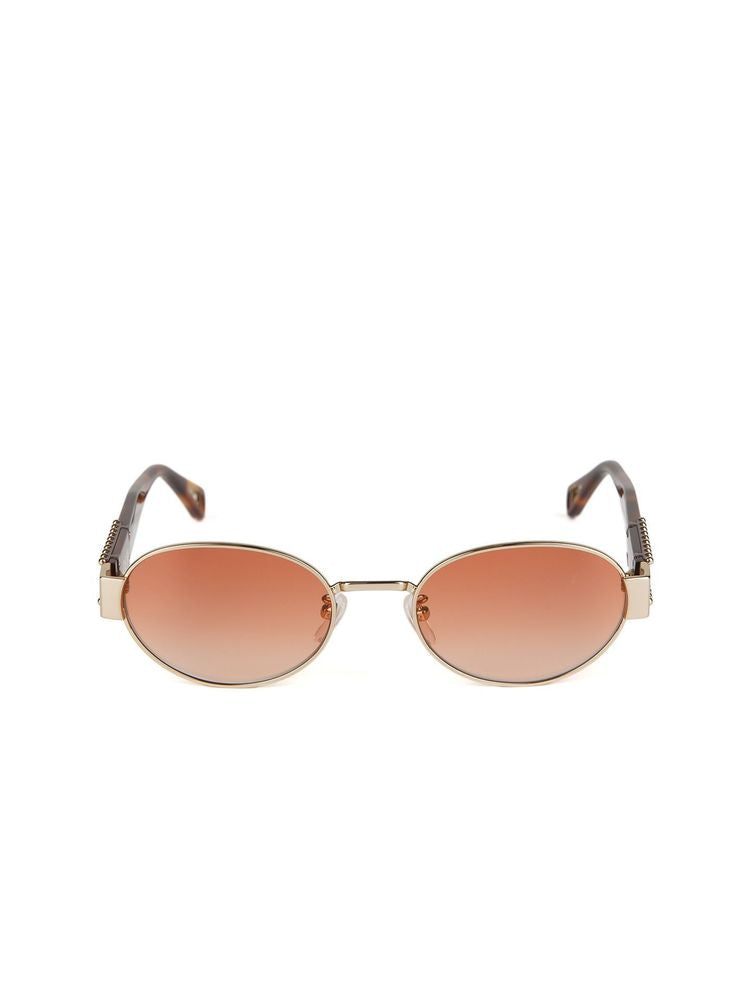 Zadig & Voltaire SZV504 Stainless Steel Round-Frame Sunglasses — Gold, view 3