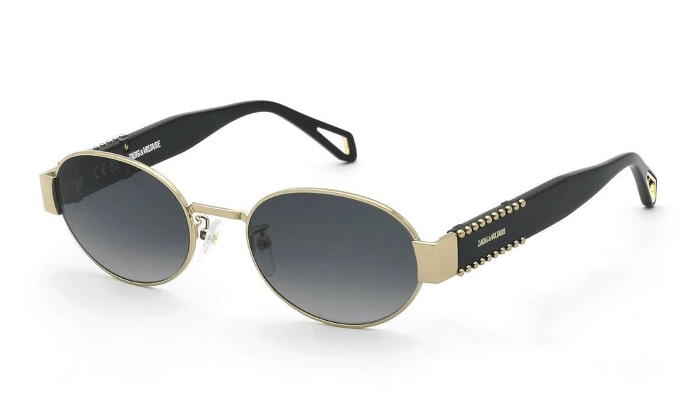 Zadig & Voltaire SZV504 Stainless Steel Round Sunglasses — Rose gold by Zadig & Voltaire