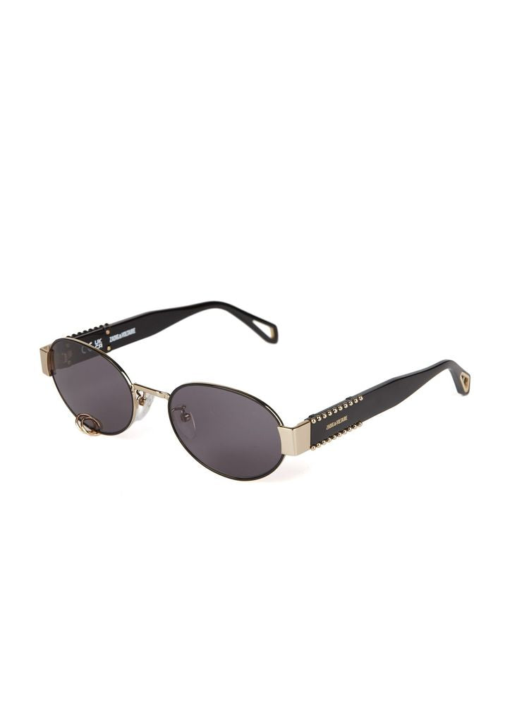 Zadig & Voltaire SZV504V Oval Stainless Steel Sunglasses — Rose gold, view 2