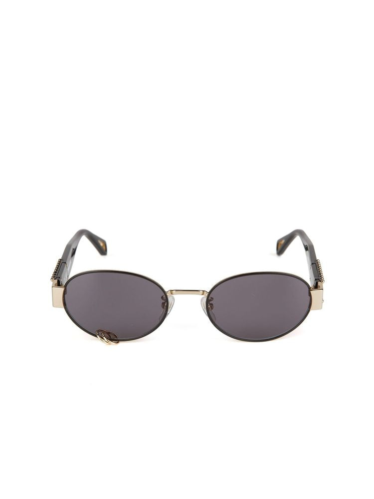 Zadig & Voltaire SZV504V Oval Stainless Steel Sunglasses — Rose gold, view 3