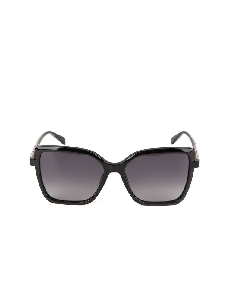 Zadig & Voltaire SZV511 Acetate Square-Frame Sunglasses — Black by Zadig & Voltaire