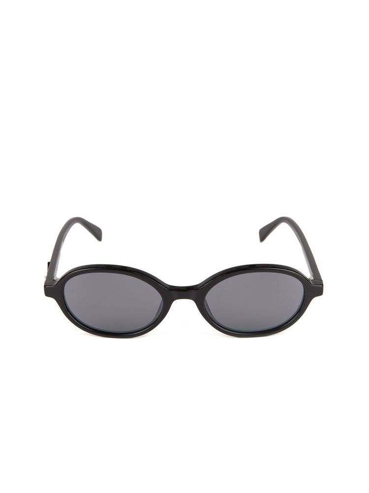 Zadig & Voltaire SZV512V Oval Acetate Sunglasses — Black, view 4