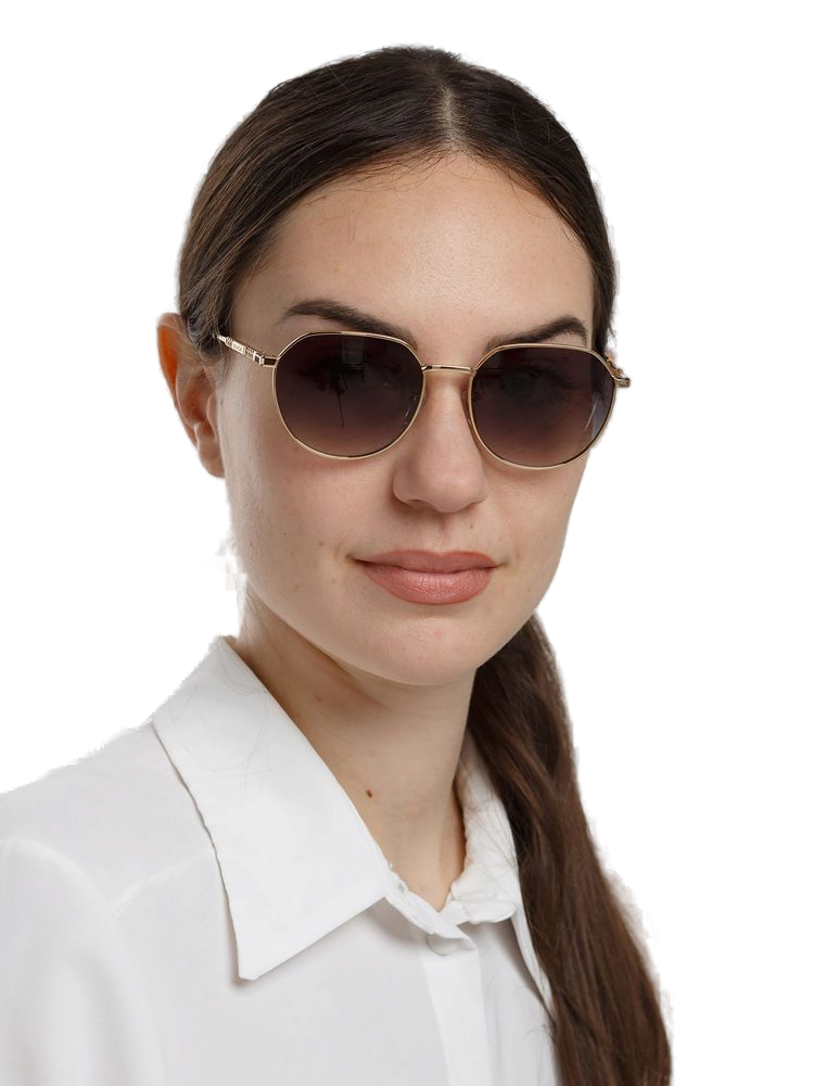 Zadig & Voltaire SZV514 Metal Aviator Sunglasses — Rose gold, view 2