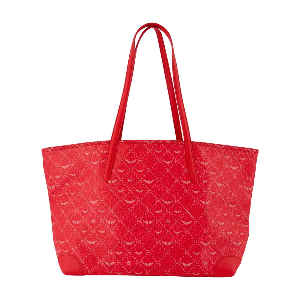 Zadig & Voltaire Z Monogram Jacquard Tote Bag — Red by Zadig & Voltaire