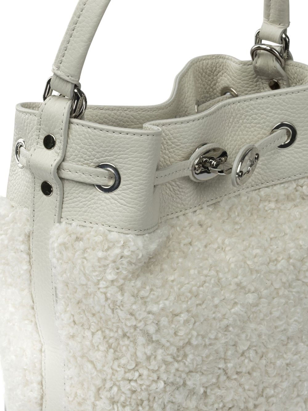 Zanellato Mondà Bucket Bag — white, view 2