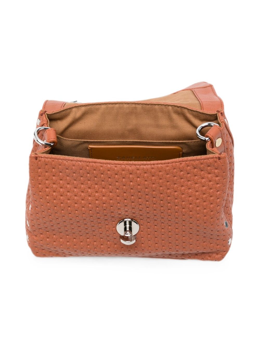 Zanellato Postina Top Handle Bag — Cognac, view 3