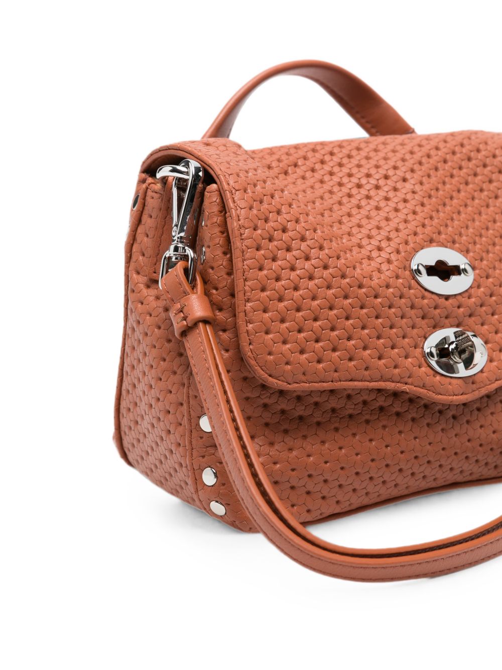 Zanellato Postina Top Handle Bag — Cognac, view 4