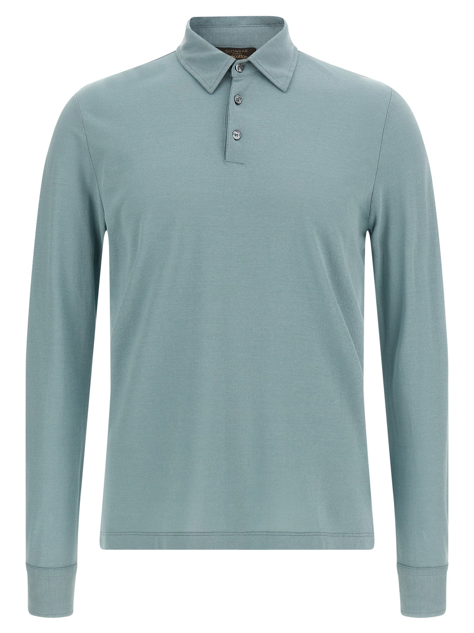 Zanone Ice Cotton Jersey Polo — Sage by Zanone