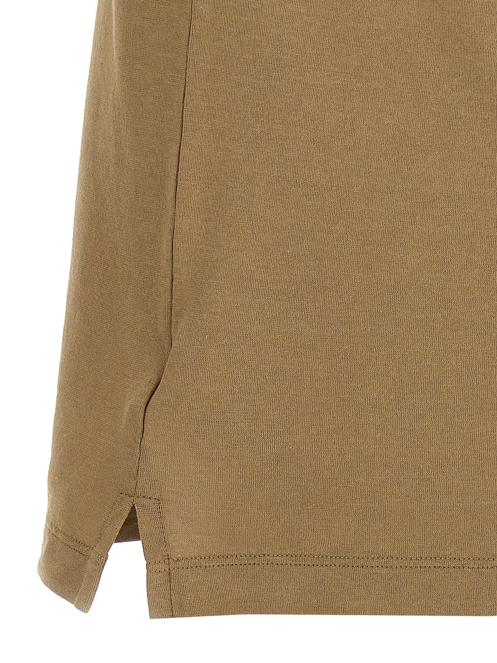 Zanone Ice Cotton Polo Shirt — tan, view 4