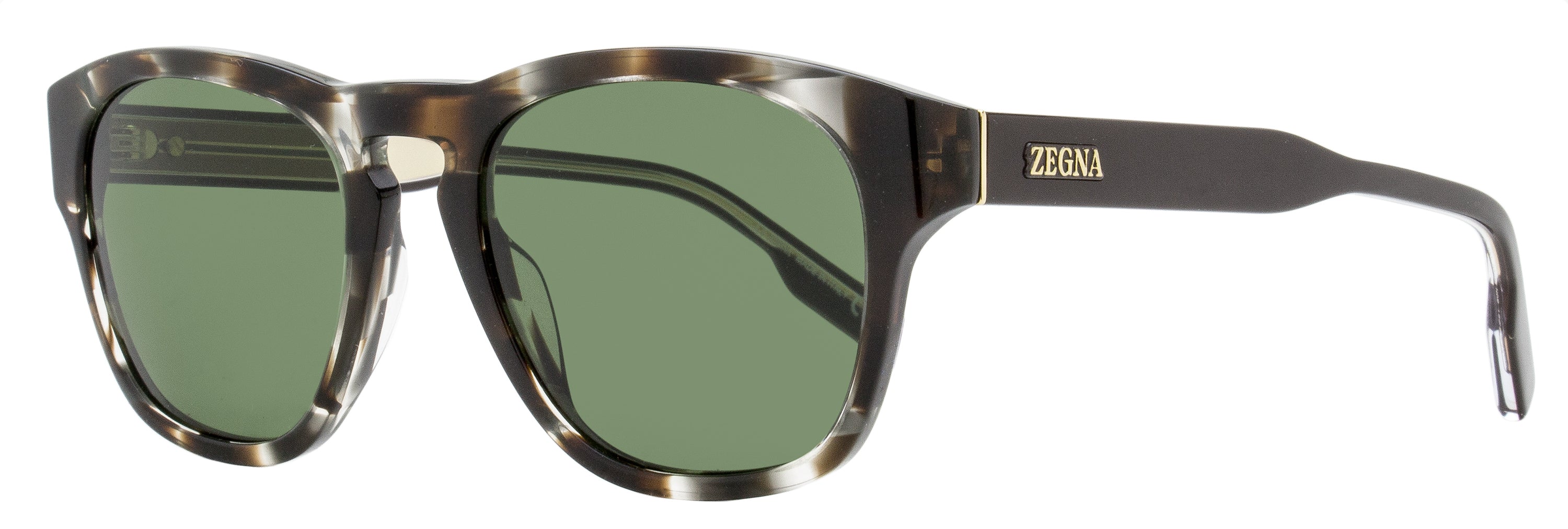 Zegna EZ0221 Keyhole Bridge Sunglasses — Gray by Zegna