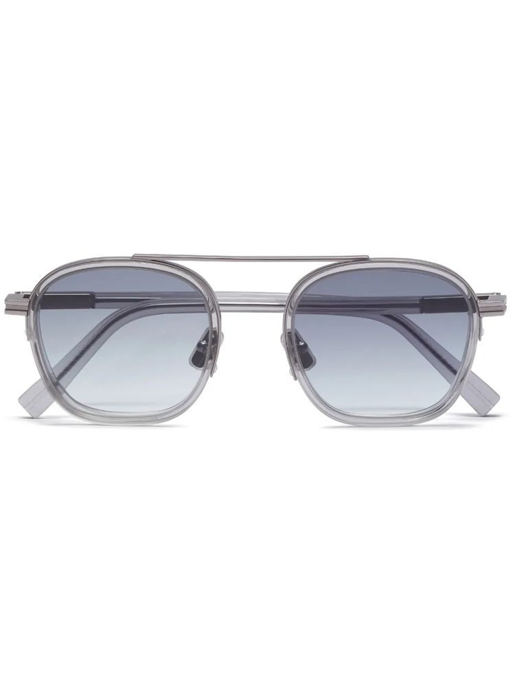 Zegna EZ02315120B Sunglasses — Transparent Light Grey by Zegna