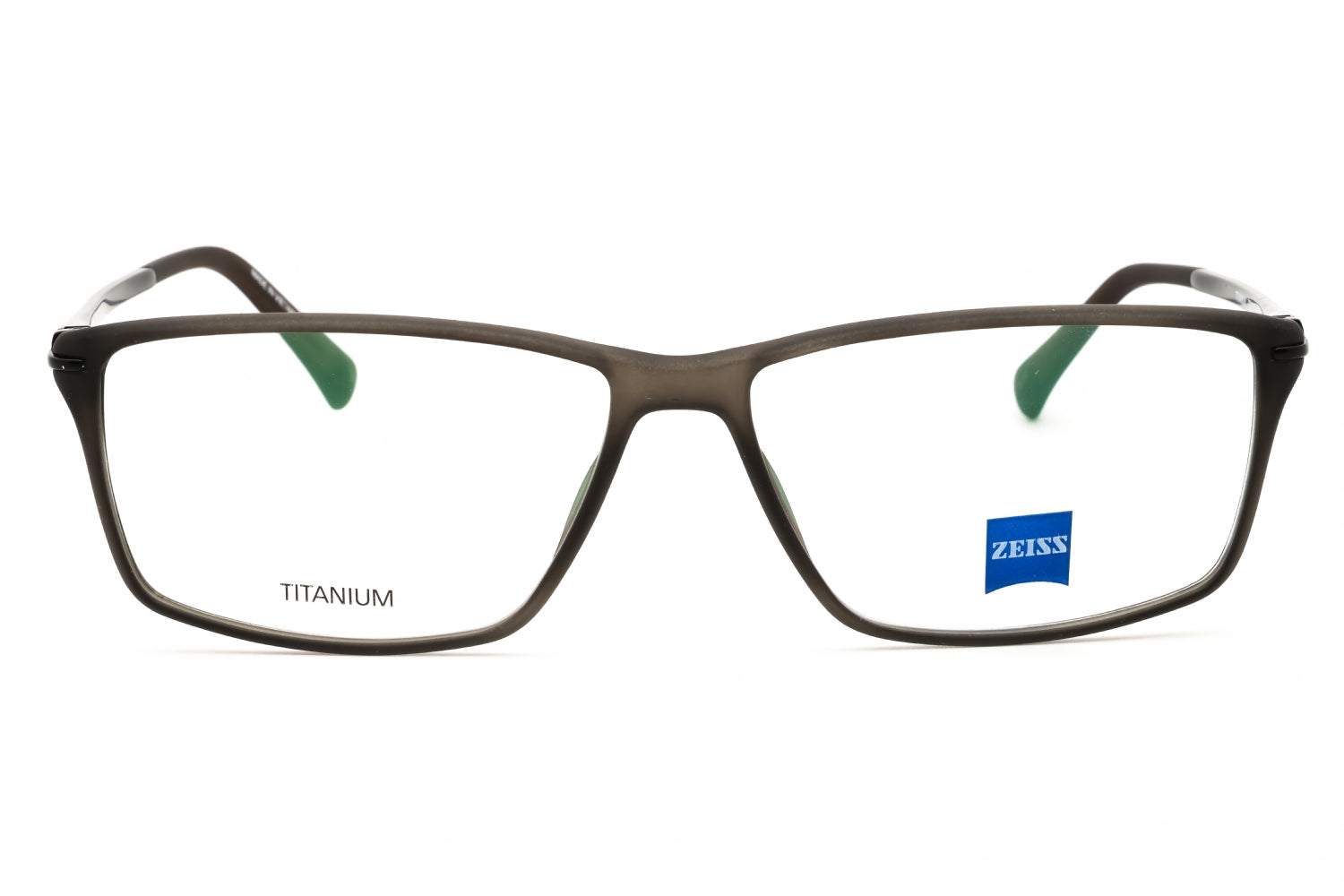 Zeiss ZS20001 Rectangular Titanium Eyeglasses — Gray, view 2