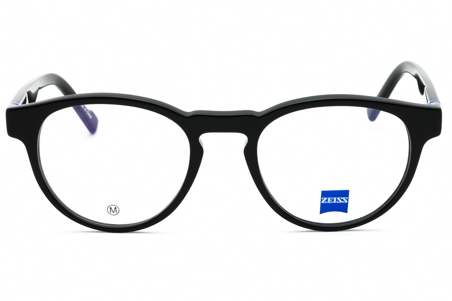Zeiss ZS23535 Round Acetate Eyeglasses — Black, view 2