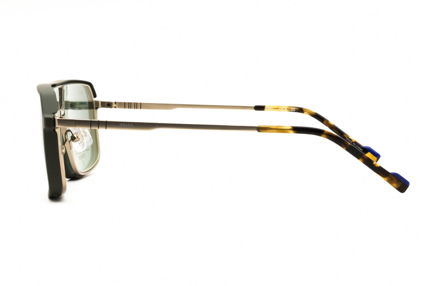 Zeiss ZS24157LP Titanium Rectangle Eyeglasses — Gold, view 3