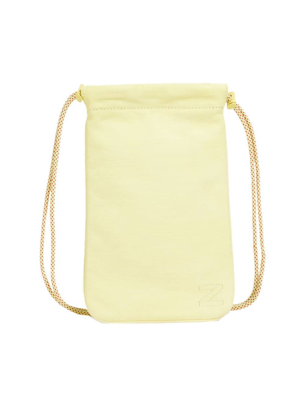 Zimmermann Logo Leather Pouch Crossbody Bag — Yellow by Zimmermann