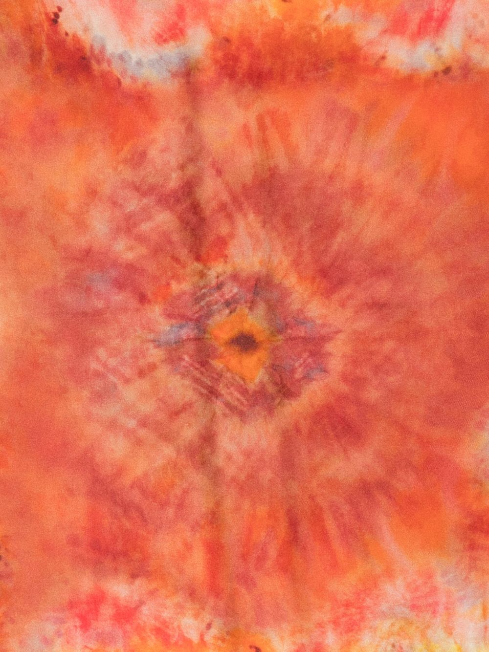 Zimmermann Tie-Dye Printed Silk Scarf — Red, view 2